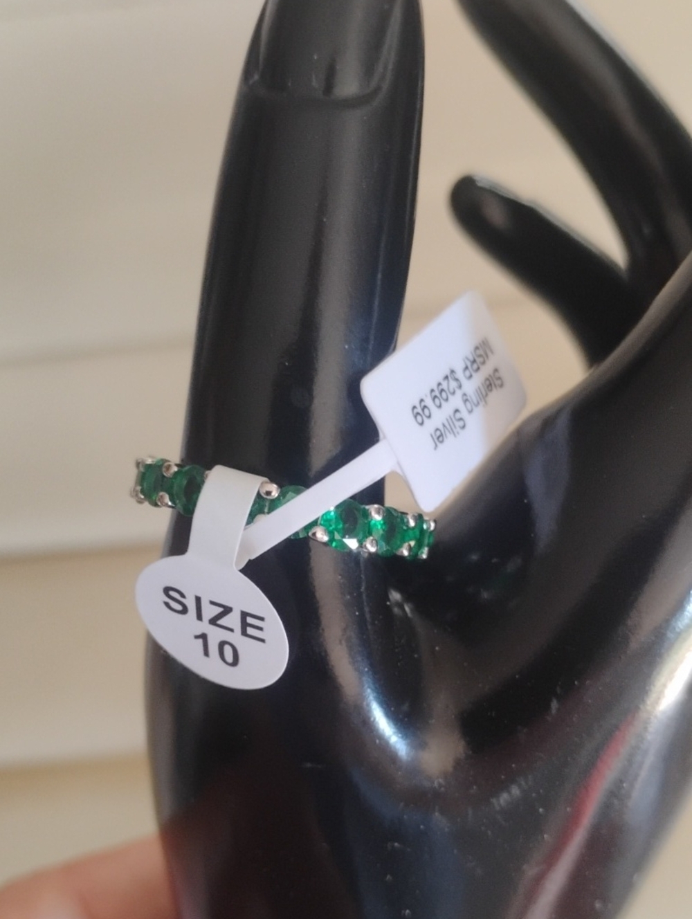 Green Bling Ring size 10 MSRP $299